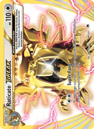 Raticate BREAK #89 · BREAKpoint Pokémon card
