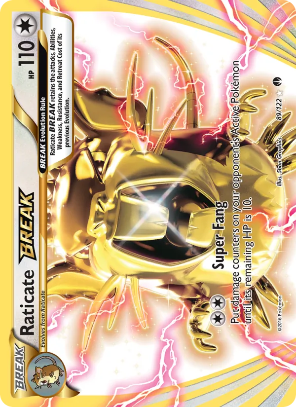 Raticate BREAK full card art