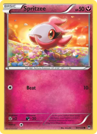 Spritzee #84 · BREAKpoint Pokémon card