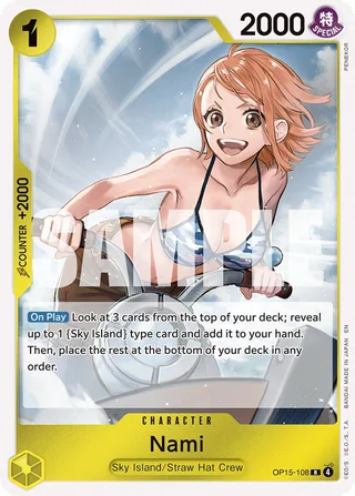 Nami #OP15-108 · Adventure on Kami's Island One Piece card