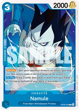 Namule #OP08-050 · Two Legends Pre-Release Cards One Piece card