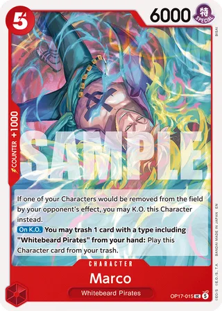 Marco #OP17-015 · The World's Strongest Warriors One Piece card
