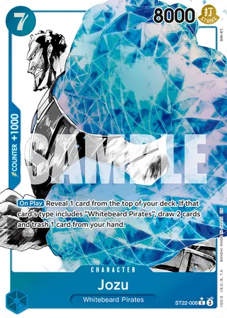 Jozu (Parallel) #ST22-006-parallel · ST-22: Starter Deck 22 Ace & Newgate One Piece card