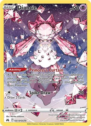 Diancie #GG13 · Crown Zenith Galarian Gallery Pokémon card