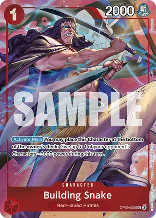 Building Snake (Premium Card Collection -Best Selection Vol. 4-) #OP09-008-premium-card-collection-best-selection-vol-4 · One Piece Promotion Cards One Piece card