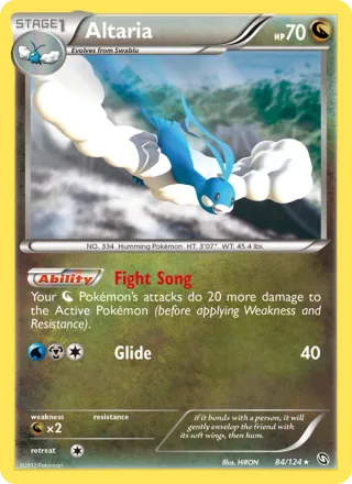 Altaria #84 · Dragons Exalted Pokémon card