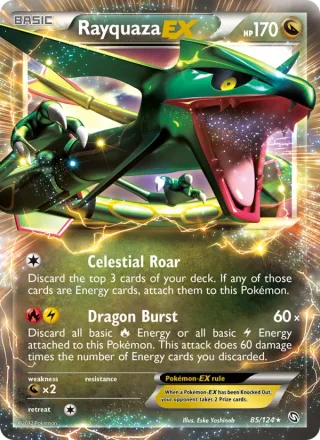 Rayquaza-EX #85 · Dragons Exalted Pokémon card