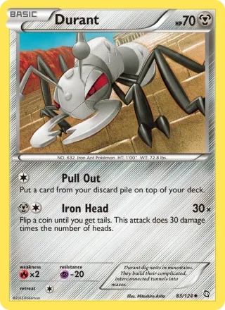 Durant #83 · Dragons Exalted Pokémon card