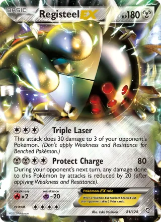Registeel-EX #81 · Dragons Exalted Pokémon card
