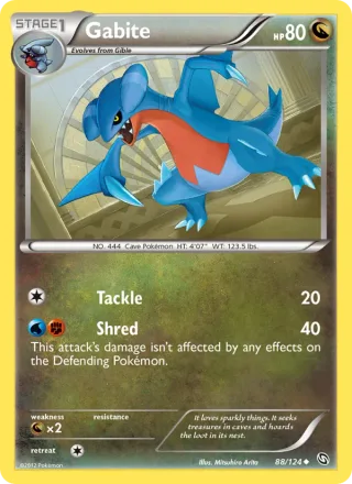 Gabite #88 · Dragons Exalted Pokémon card