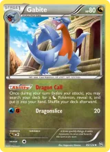 Gabite · Dragons Exalted Pokémon card