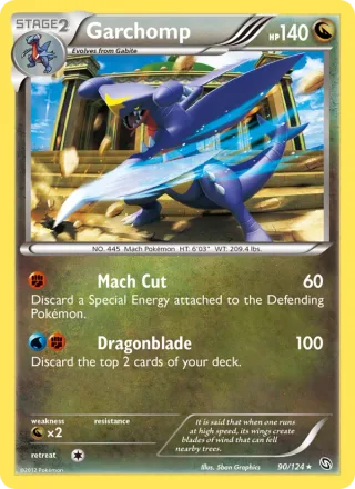 Garchomp #90 · Dragons Exalted Pokémon card
