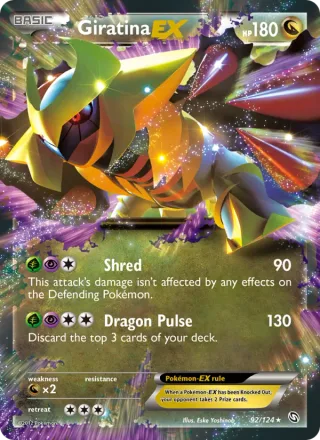 Giratina-EX #92 · Dragons Exalted Pokémon card