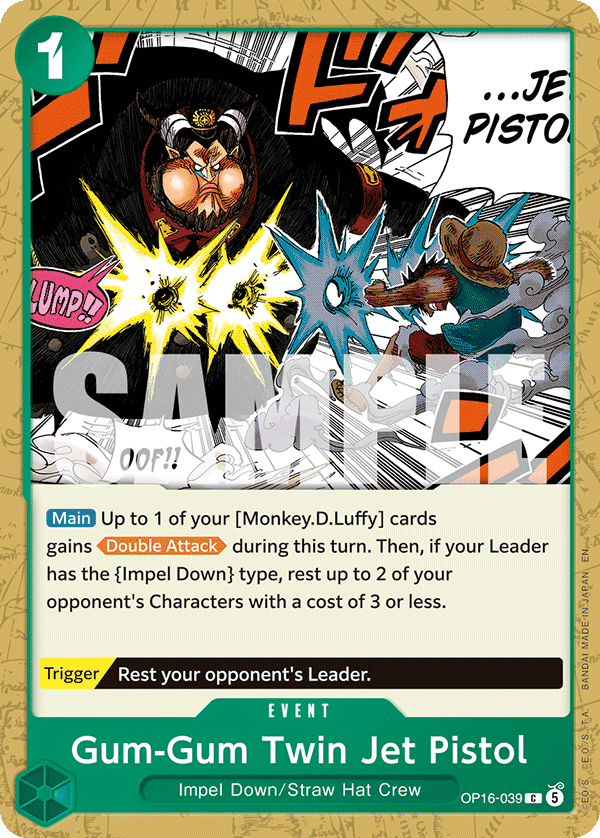 Gum-Gum Twin Jet Pistol full card art
