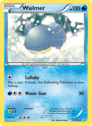Wailmer #25 · Dragons Exalted Pokémon card
