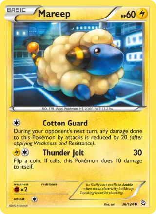 Mareep #38 · Dragons Exalted Pokémon card