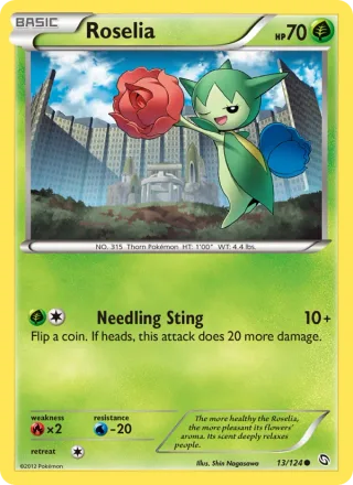 Roselia #13 · Dragons Exalted Pokémon card