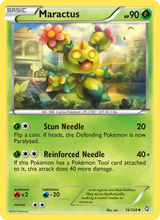 Maractus #16 · Dragons Exalted Pokémon card