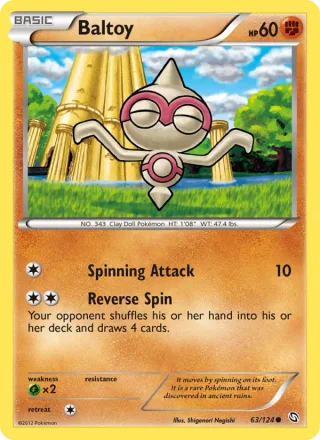 Baltoy #63 · Dragons Exalted Pokémon card