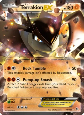 Terrakion-EX #71 · Dragons Exalted Pokémon card