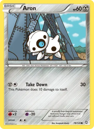 Aron #78 · Dragons Exalted Pokémon card