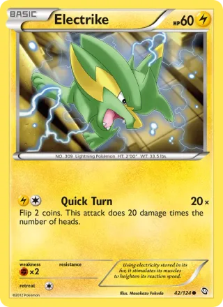 Electrike #42 · Dragons Exalted Pokémon card