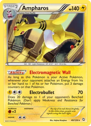 Ampharos #40 · Dragons Exalted Pokémon card