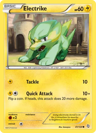 Electrike #41 · Dragons Exalted Pokémon card