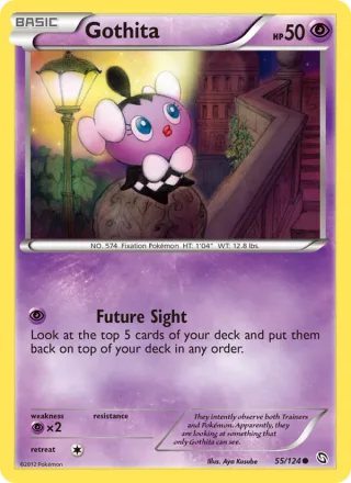 Gothita #55 · Dragons Exalted Pokémon card