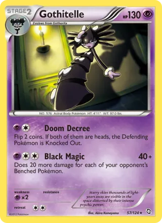 Gothitelle #57 · Dragons Exalted Pokémon card