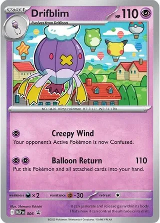 Drifblim #006 · MEP Black Star Promos Pokémon card