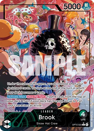 Brook (Alternate Art) #OP15-022-alternate-art · Adventure on Kami's Island One Piece card