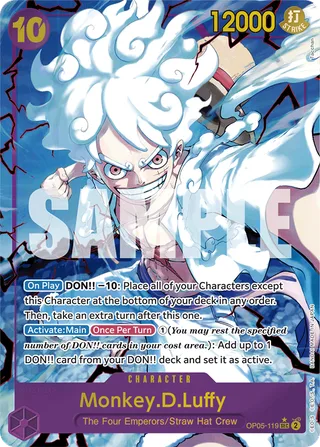 Monkey.D.Luffy (Alternate Art) #OP05-119-alternate-art · Premium Booster -The Best- One Piece card