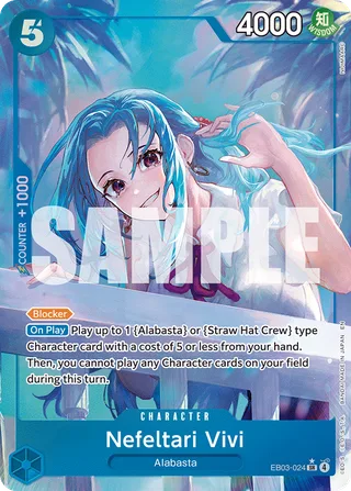 Nefeltari Vivi (Alternate Art) #EB03-024-alternate-art · Extra Booster: One Piece Heroines Edition One Piece card