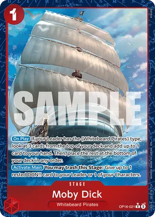 Moby Dick (Alternate Art) #OP16-021-alternate-art · The Time of Battle One Piece card