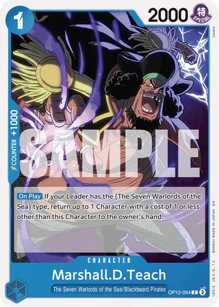 Marshall.D.Teach #OP12-054 · Legacy of the Master One Piece card