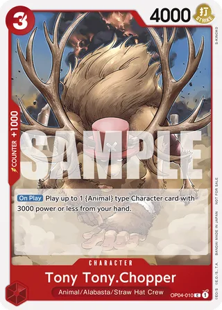 Tony Tony.Chopper (Tournament Pack 2024 Oct.-Dec.) #OP04-010-tournament-pack-2024-oct-dec · One Piece Promotion Cards One Piece card