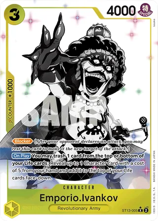Emporio.Ivankov (Parallel) #ST13-005-parallel · ST-13: Ultra Deck The Three Brothers One Piece card