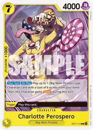 Charlotte Perospero #OP17-110 · The World's Strongest Warriors One Piece card