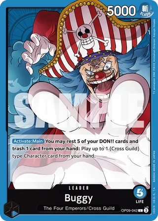 Buggy #OP09-042 · Emperors in the New World One Piece card
