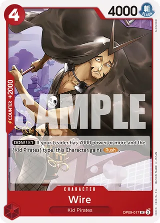 Wire #OP09-017 · Emperors in the New World One Piece card