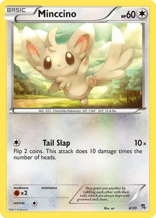 Minccino #4 · BW trainer Kit (Zoroark) Pokémon card
