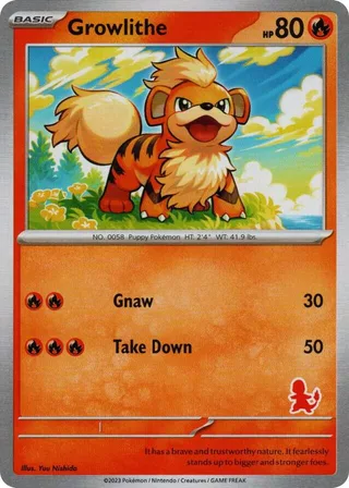 Growlithe #13 · My First Battle Pokémon card