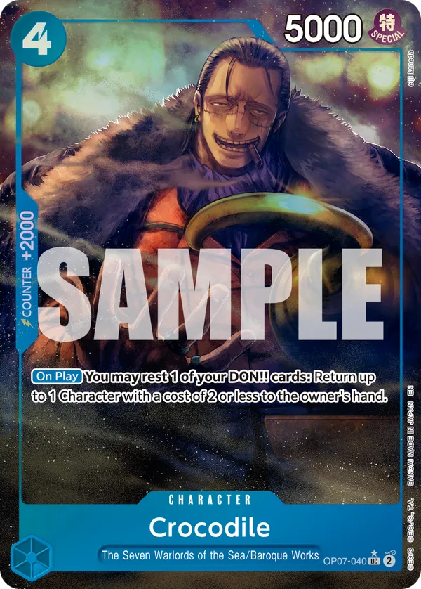Crocodile (Seven Warlords of the Sea Binder Set) full card art