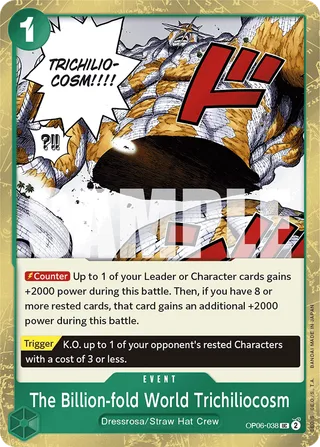 The Billion-fold World Trichiliocosm (Textured Foil) #OP06-038-textured-foil · Premium Booster -The Best- One Piece card