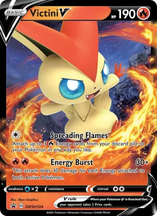 Victini V #SWSH104 · SWSH Black Star Promos Pokémon card