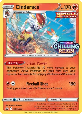 Cinderace #SWSH112 · SWSH Black Star Promos Pokémon card