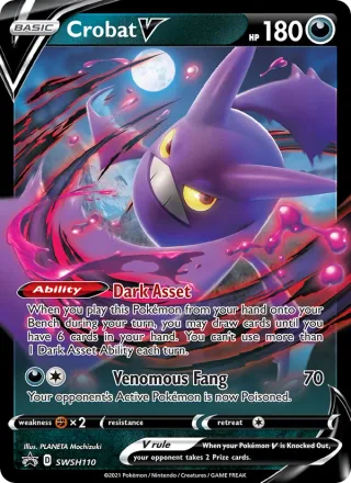 Crobat V #SWSH110 · SWSH Black Star Promos Pokémon card