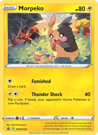 Morpeko #SWSH116 · SWSH Black Star Promos Pokémon card