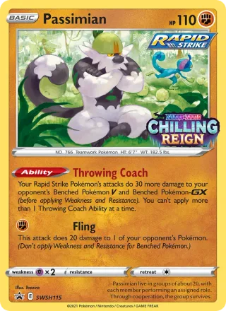 Passimian #SWSH115 · SWSH Black Star Promos Pokémon card